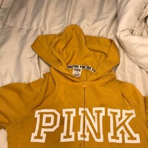 PINK zip up sweatshirt